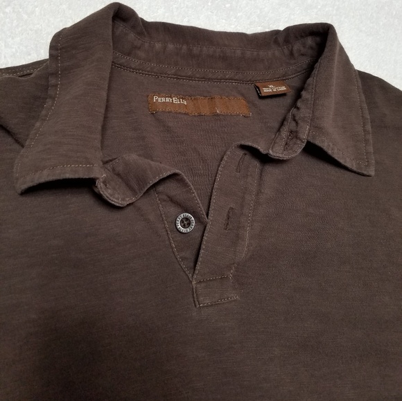 Perry Ellis brown Shirt XL - Picture 2 of 3
